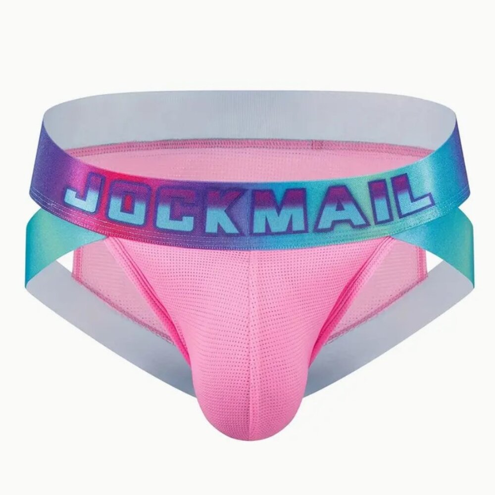 Jockmail Men's Underwear with Large U-Convex Pouch Bag Large Brief